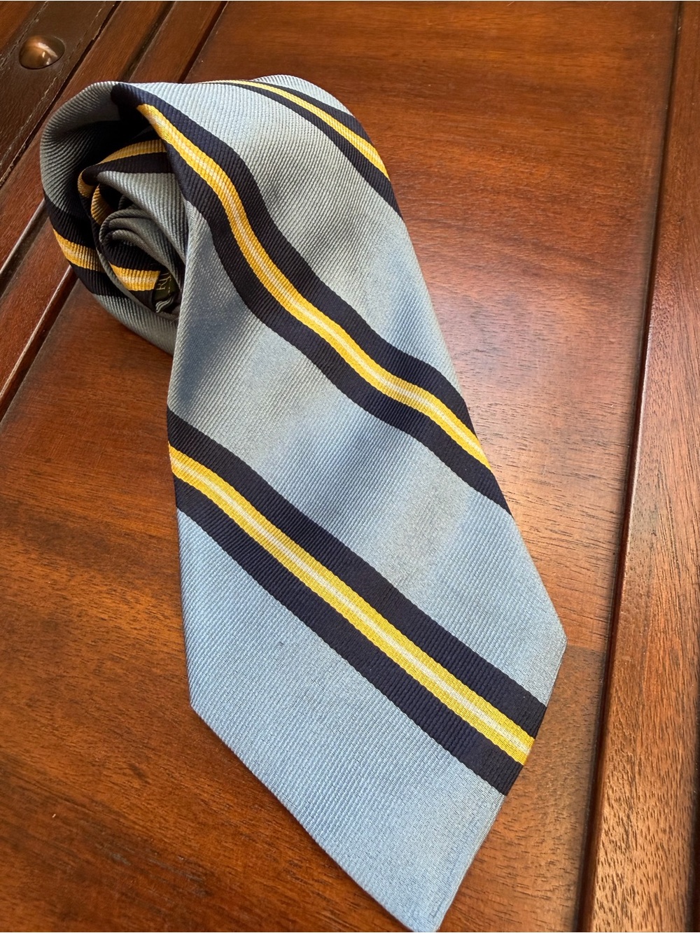 Polo Ralph Lauren Hand Finished Silk Regimental Stripe Tie